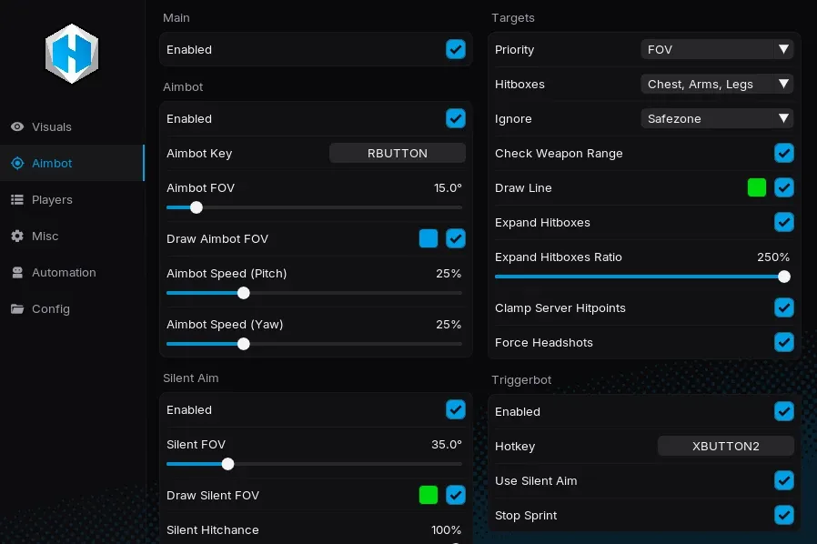 Hypnotic Client screenshot 2